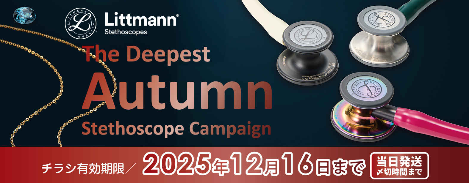 Littmann(R) Stethoscopes@The Deepest Autumn Stethoscope Campaign@`VL/2025N1216܂ Y؎Ԃ܂