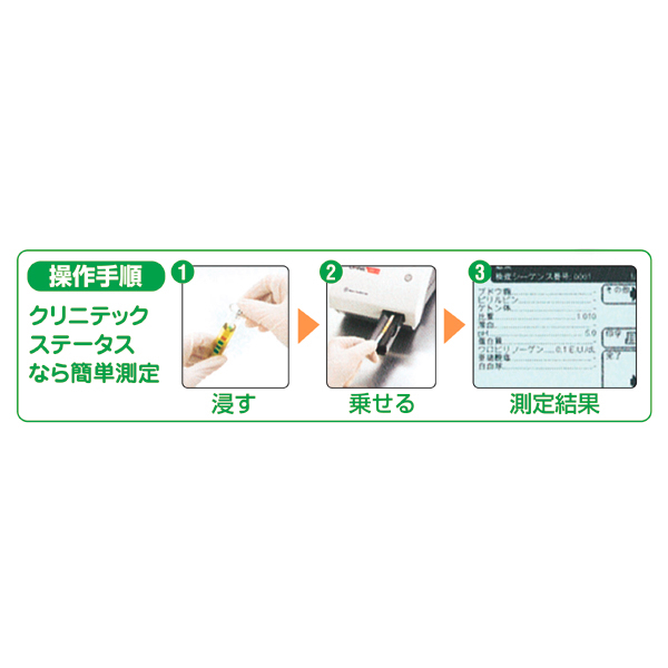 MSGooDs】商品詳細：・別売品／クリニテック ステータス プラス 試験紙 | 当日発送！ - 医療用品／医薬品／鍼灸用品等の通販